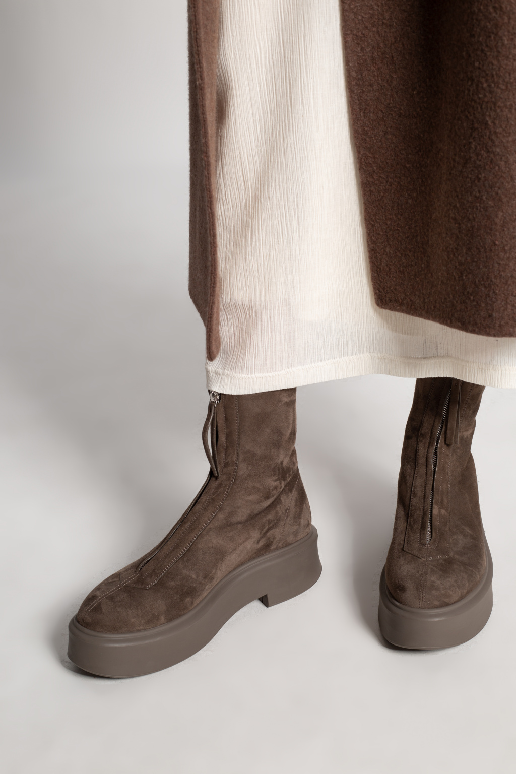 The row shop suede boots